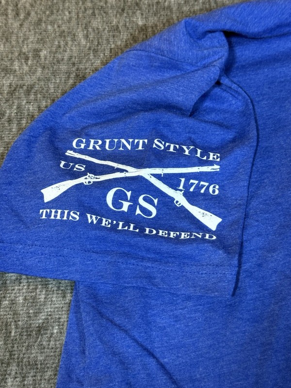 Brand New Grunt Style Men’s T Shirt Size XL Blue - Unapologetically American gallery