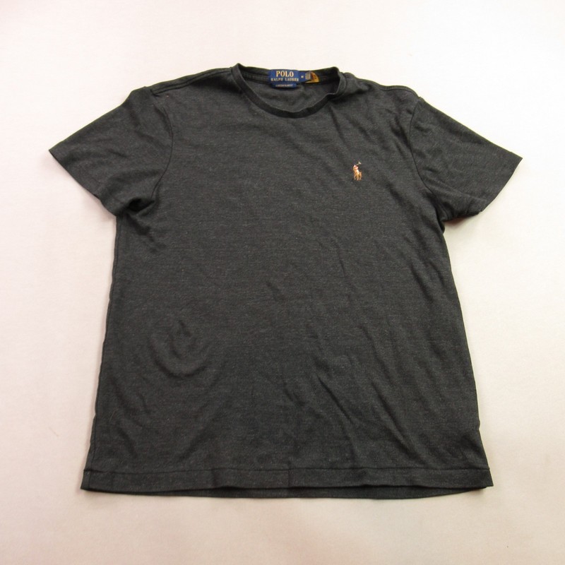 Polo Ralph Lauren Shirt Mens Medium Short Sleeve Crew Neck Custom Slim Fit