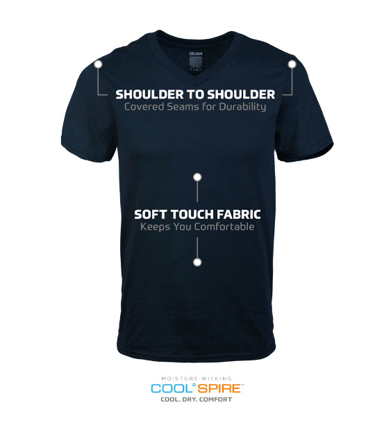 Gildan Adult Men's Short Sleeve V-Neck Assorted Color T-Shirt, 5-Pack, Sizes S-2 gallery