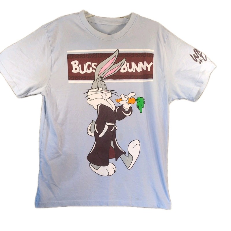 Vintage Looney Tunes T‑Shirt – Bugs Bunny Robe Puff Print – Double‑Stitched