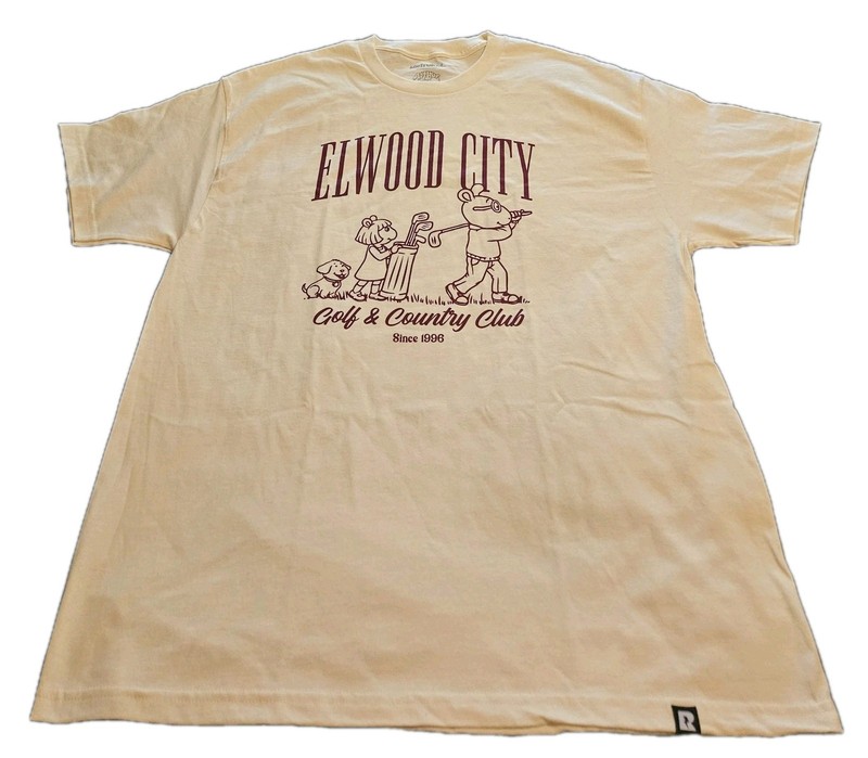 Retrokid Arthur Elwood City County Club Cream Graphic Print T-Shirt Size XL NWOT