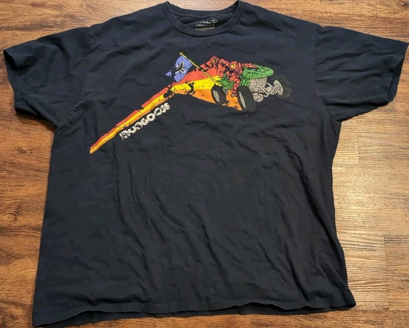 Halo Loot Gaming T Shirt Mens Black 2XL Medium Mongoose Spell Out Short Sleeve