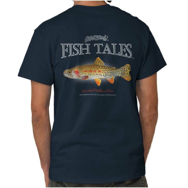 Gill McFinns Cutthroat Trout Outdoor Fishing Womens or Mens Crewneck T Shirt Tee