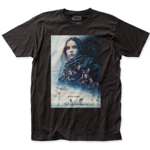 Men’s Star Wars Rogue One Poster T-Shirt Black – New