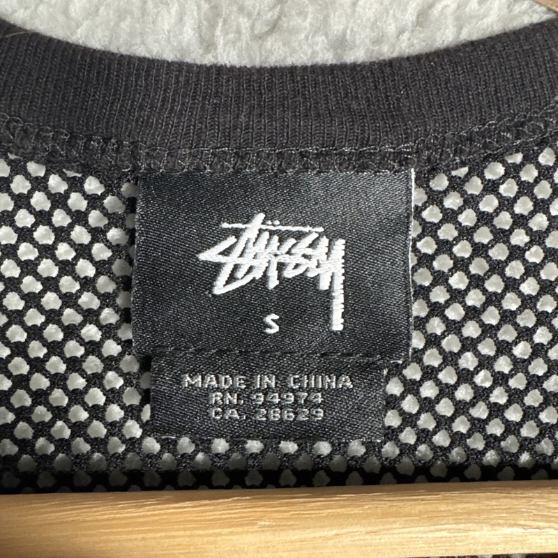 Stussy Mesh Tank Top Black Size Small Mens Breathable gallery