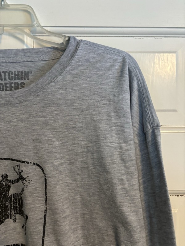 Catchin’ Deers Long Sleeve Funny T-Shirt. 90/10 Cotton/poly gallery