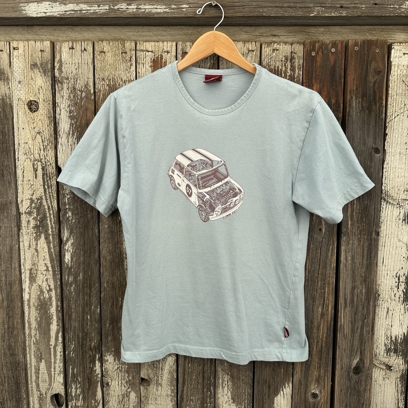 Vintage Mini Cooper Cutaway Vehicle Diagram Graphics Men’s T-Shirt by Chunk