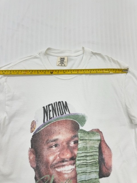 Neniom Men's White Oversized Graphic T-Shirt Size L gallery
