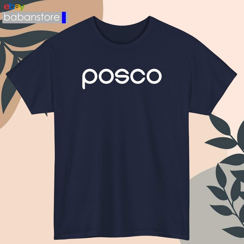 POSCO HOLDINGS Logo Black/White/Grey/Navy/Red/Light Blue T-Shirt S-5XL gallery