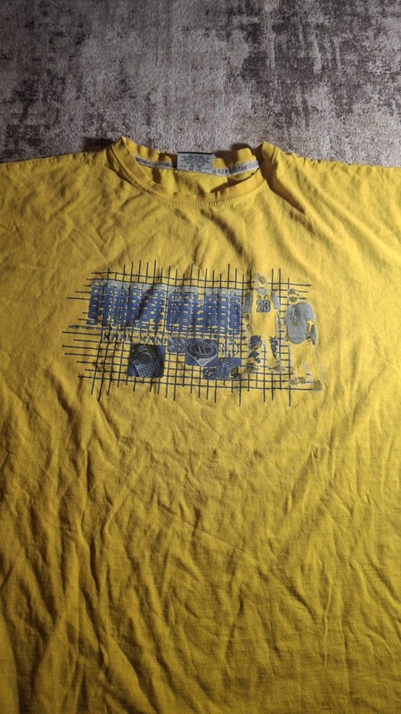 VTG Y2K Karl Kani Yellow 3XL Tee Shirt Hip Hop Rap Machine Washable gallery