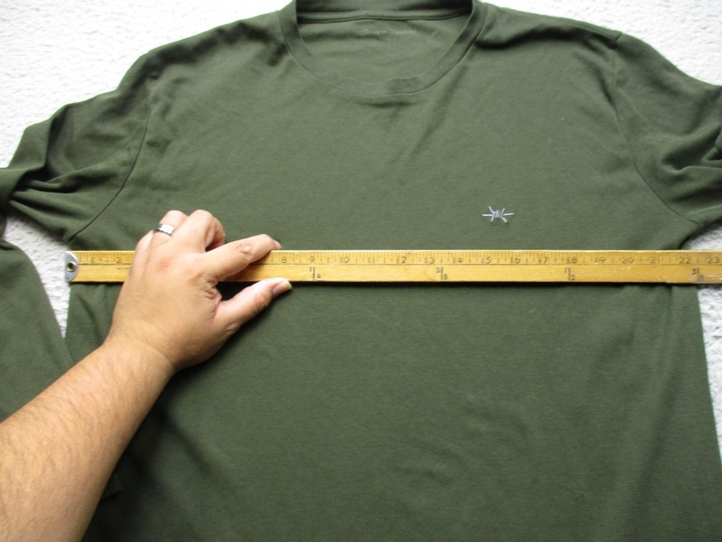 Texas Standard Shirt Mens L Olive Green Long Sleeve Crewneck Embroidered gallery