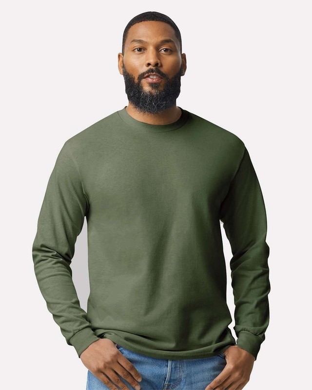 Lone Howling Wolf Wilderness Outdoor Wildlife Nature Long Sleeve T-Shirt gallery