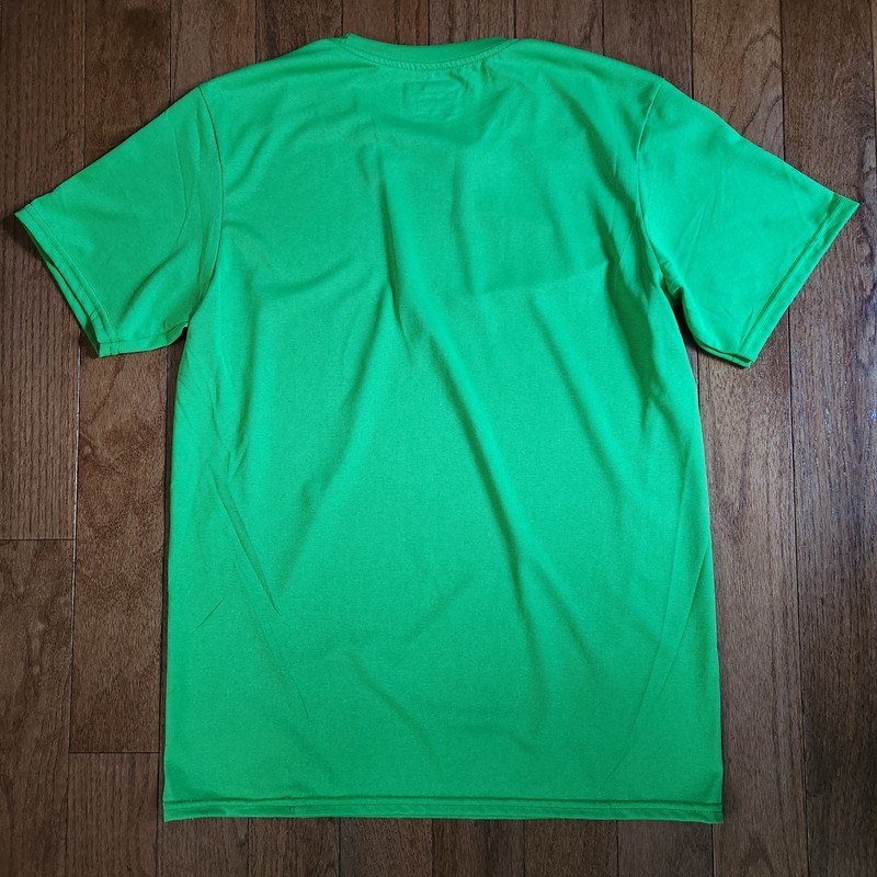 Gildan Activewear Mens sz Medium Electric Green Performance Wicking T-Shirt NWOT gallery