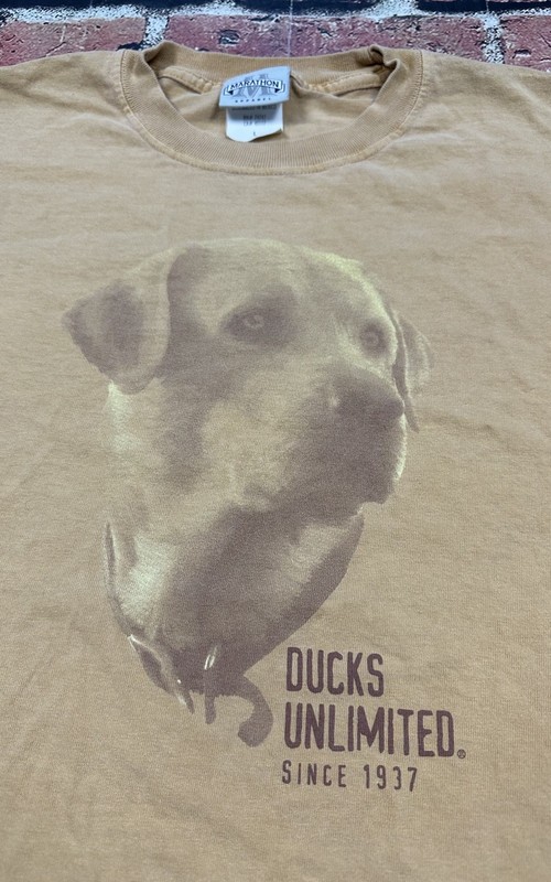 Vintage Ducks Unlimited T Shirt Yellow Lab Dog Marathon Apparel 90s Men’s Large gallery