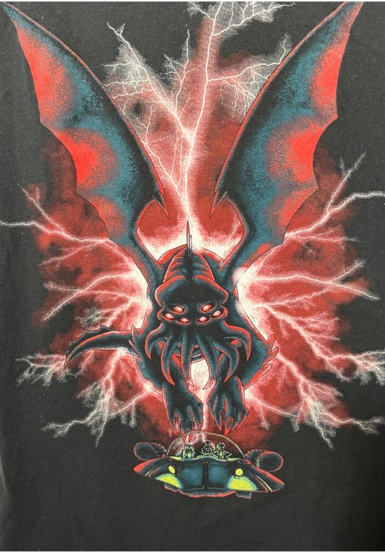 Rick & Morty Spaceship Black T Shirt Adult Swim Ripple Junction Size Large gallery