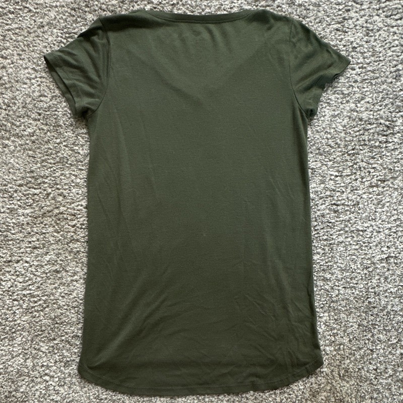 Harry Potter Green V-Neck Short Sleeve Graphic Tee "I Solemnly Swear" Size S gallery
