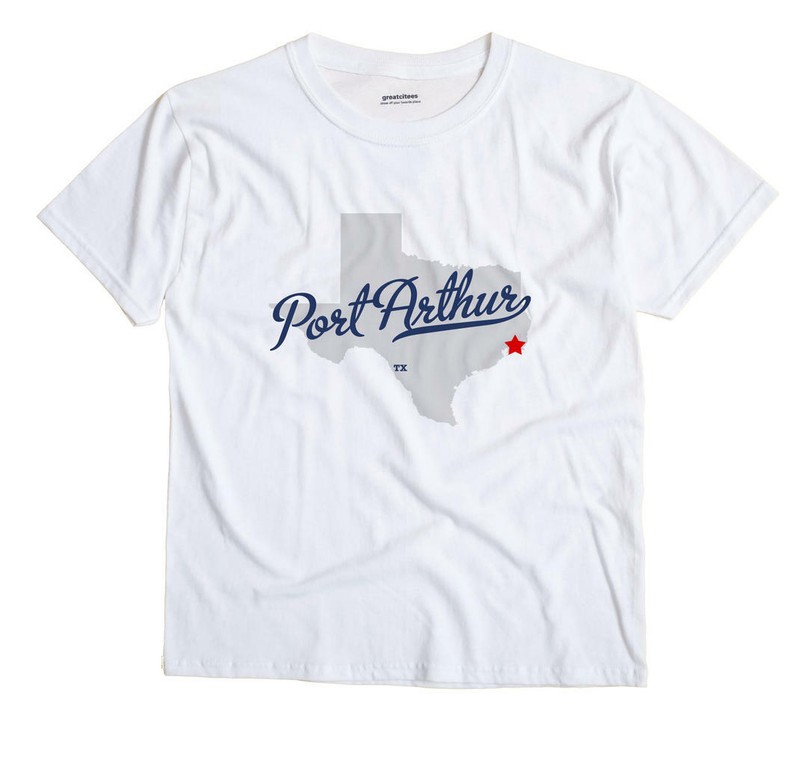 Port Arthur Texas TX Tex T-Shirt MAP