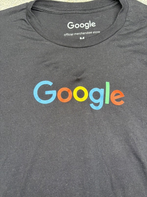 Google Shirt Mens Medium Black Official Merchandise Store Logo Tee gallery