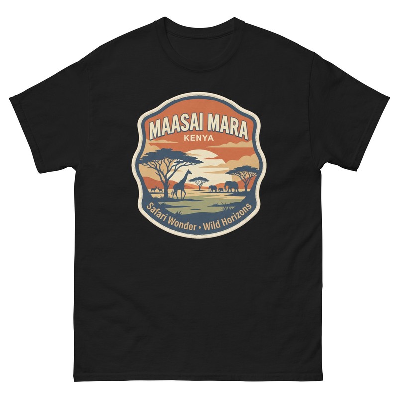 Maasai Mara Kenya Safari Graphic T-Shirt Unisex Travel Tee