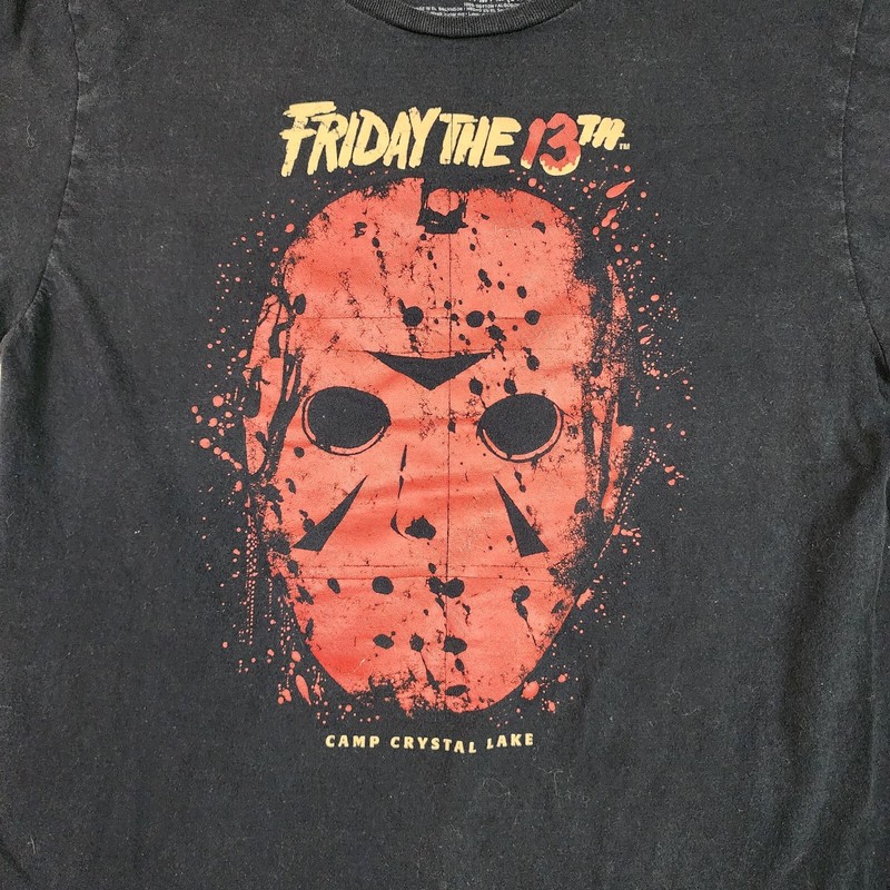Men’s Friday The 13th Camp Crystal Lake Horror Size Medium 38/40 T Shirt Black