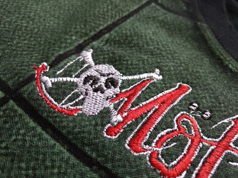 MOTLEY CRUE T-Shirt RARE Embroidered Logo Dr. Feelgood Vince Neil Tommy Lee Sixx gallery