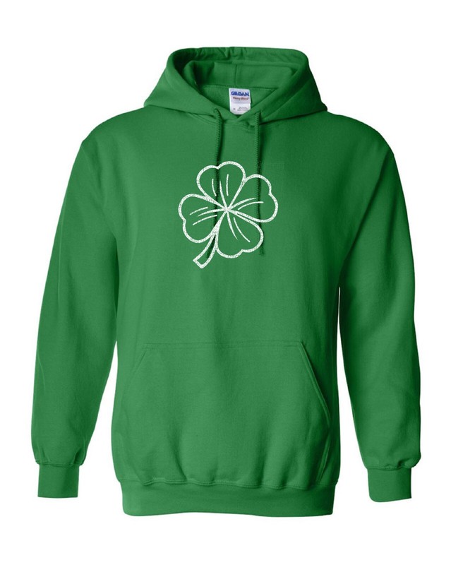 Vintage Clover Graphics Novelty Sarcastic Humor Men’s Hoodies