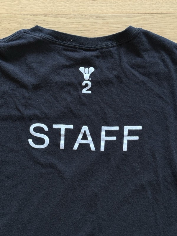 Destiny 2 Bungie Video Game Staff Black Cotton T Shirt Size Men’s Medium gallery