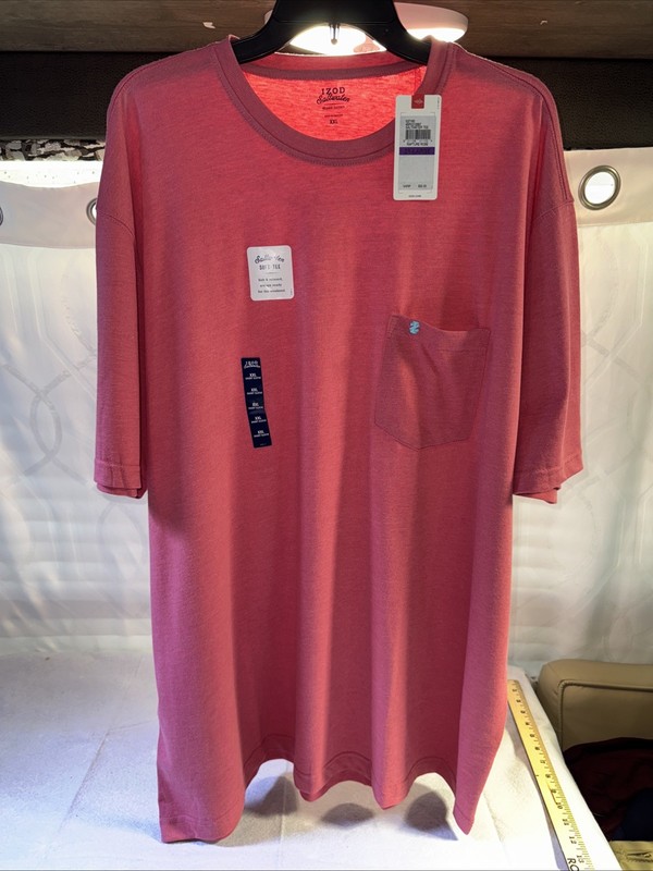 IZOD Saltwater Tee Rapture Rose Size 2XLT