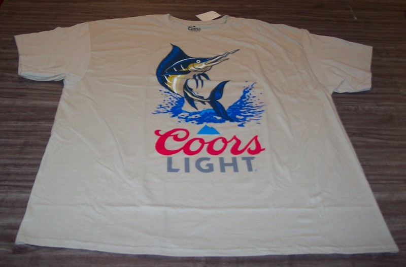 COORS LIGHT BEER Deep Sea Fishing T-shirt MENS XL NEW w/ TAG gallery