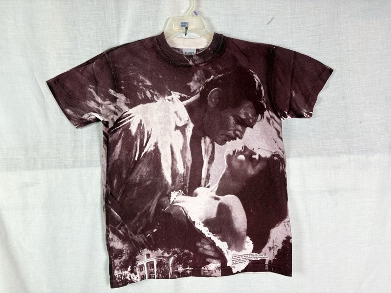 Vintage 90s Stanley Desantis Gone With The Wind Move Promo T Shirt AOP LARGE