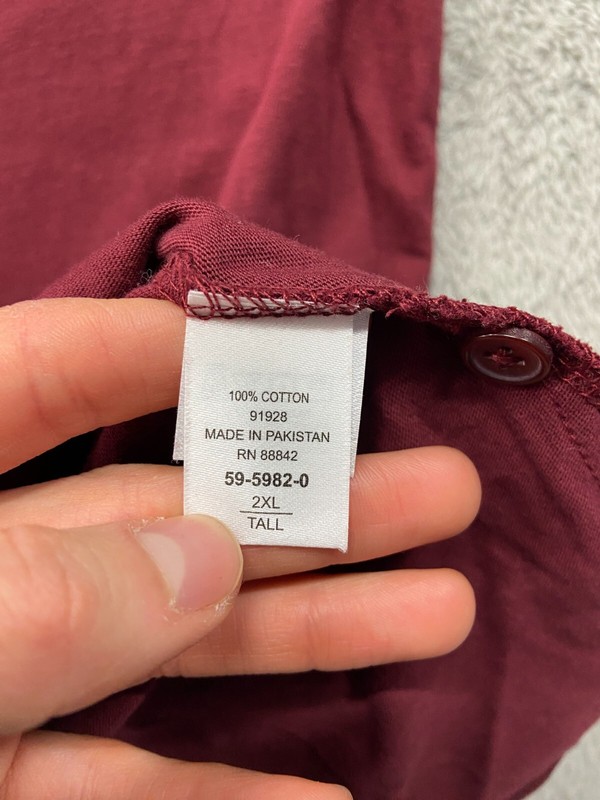 KingSize Shirt Men's Extra Extra Large Tall Red Short Sleeve Workwear Athleisure gallery