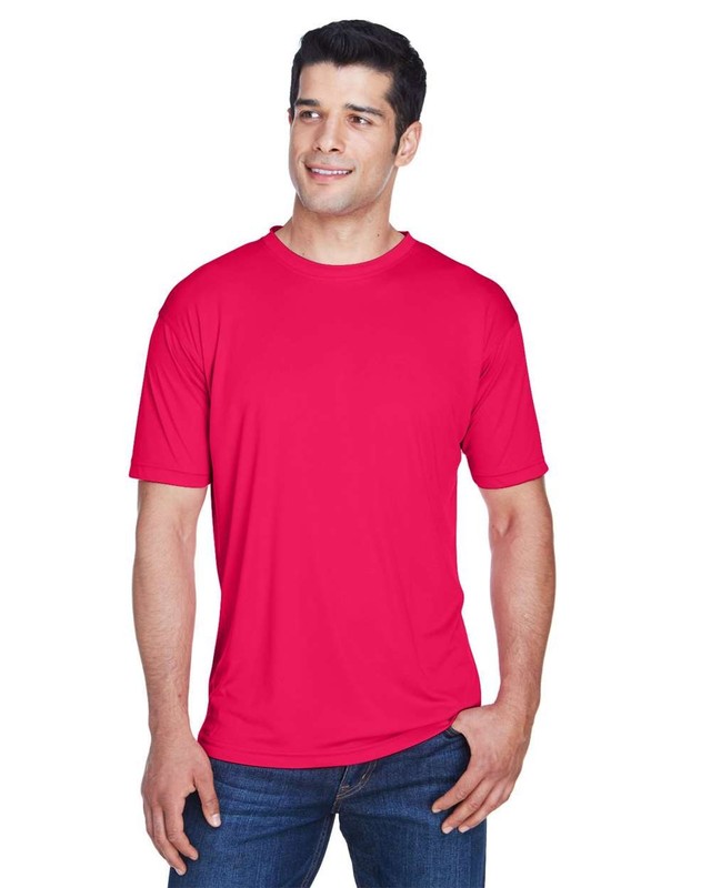 🔥 UltraClub Men Cool & Dry Sport Performance Interlock T-Shirt 8420 Red 6XL gallery