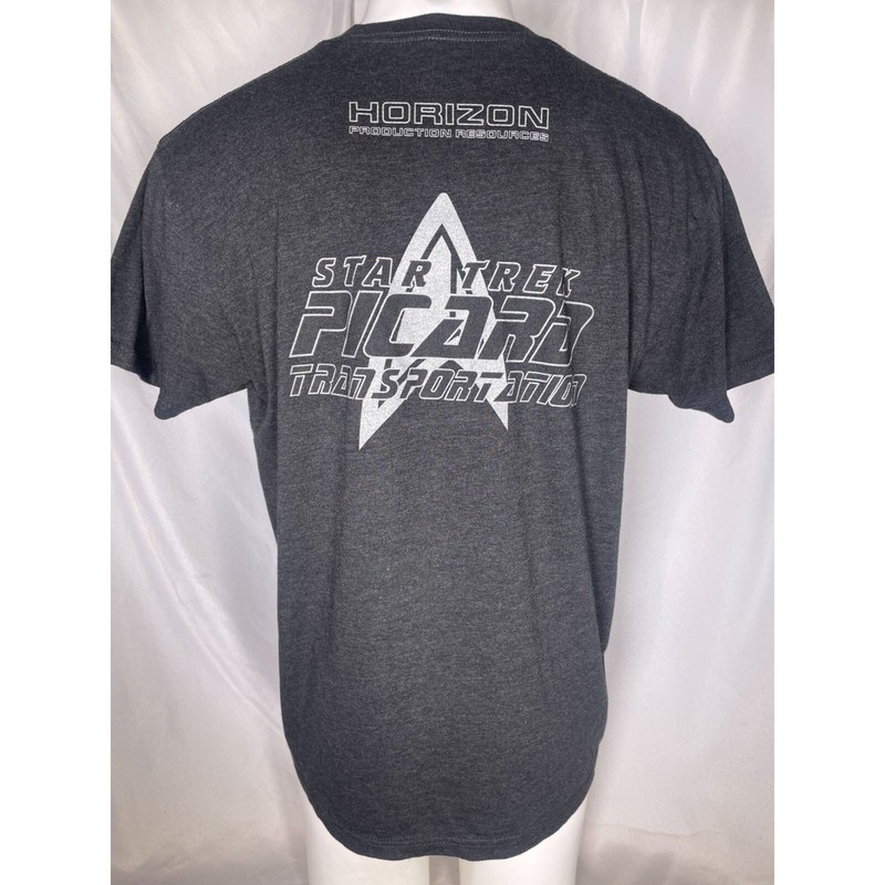 Star Trek Picard TV Show Paramount Transportation Crew Black T-Shirt Men’s LARGE