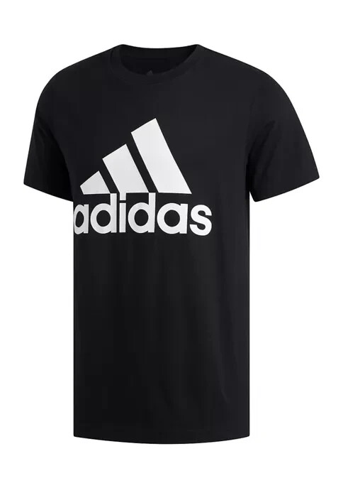 adidas Mens Logo Tee Golf T-Shirt (XL) Black/White ADVR2000