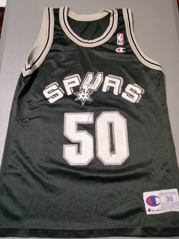 SAN ANTONIO SPURS BASKETBALL JERSEY NBA CHAMPION #50 DAVID ROBINSON Size 36