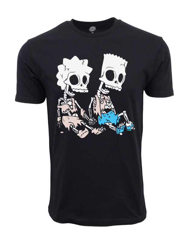 THE SIMPSONS SKULLY T SHIRT OFFICIAL ITEM