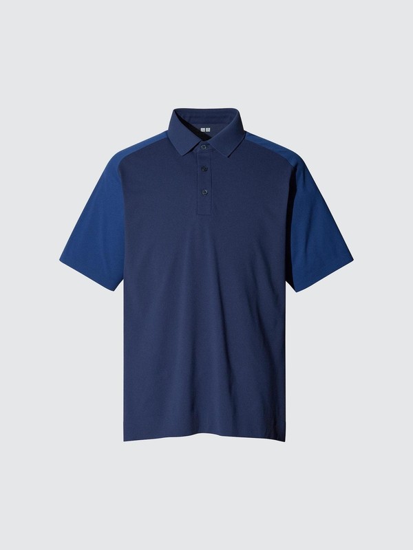 Genuine UNIQLO Broadcloth Shirt (Button-Down Collar) Stripe E NAVY MEN