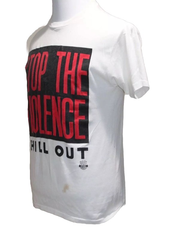 Vintage 1980s Stop The Violence Movement Single Stitch T Shirt Chill Out Large gallery