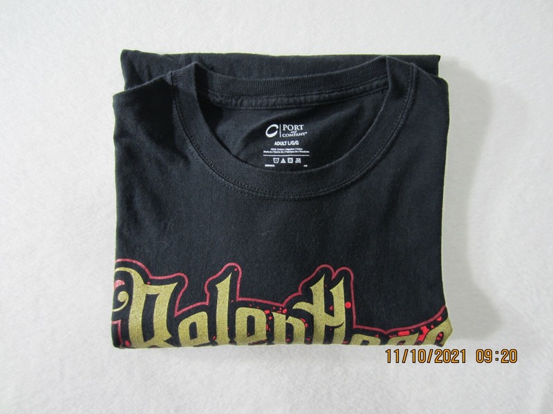 Port & Company Shirt Mens Large Black Relentless Short Sleeve Outdoor Casual Men gallery