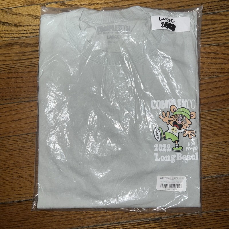 Complexcon Verdy Short Sleeve Logo Tee Grey Size: L gallery