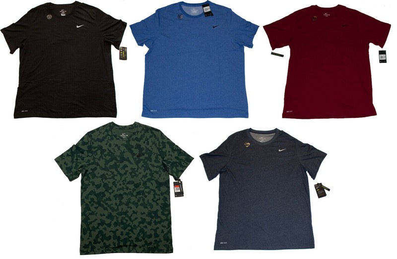 Nike Men’s Big & Tall Dri-Fit Crew Neck T-Shirt – 3XL, 4XL, LT, 2XLT, 3XLT – NWT