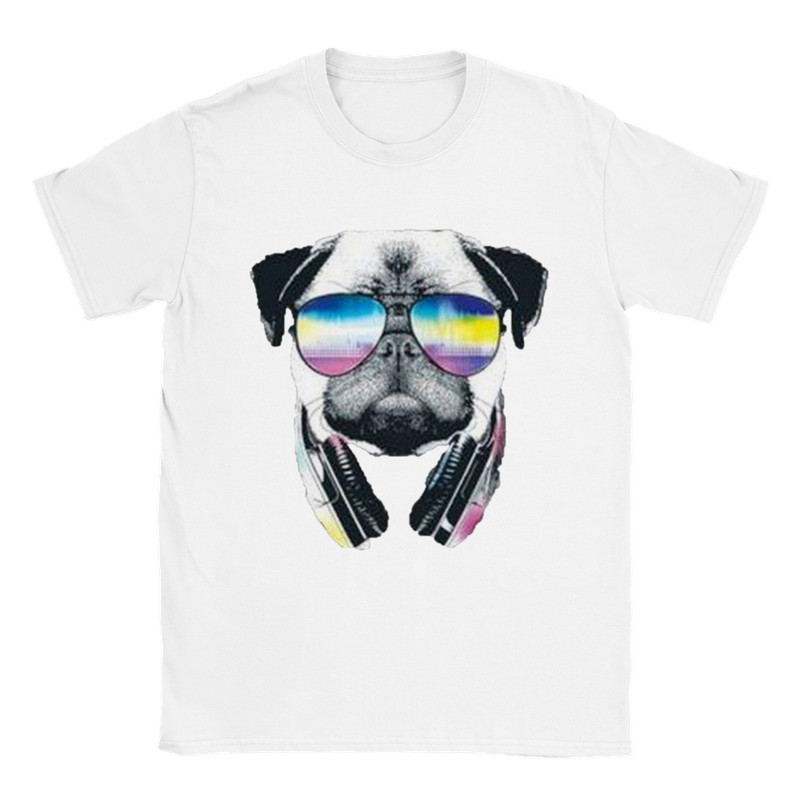 Music with my Pug – Classic Unisex Crewneck T-shirt