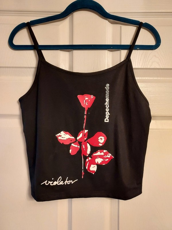 Depeche Mode Tank Top Depeche Mode shirt cropped Depeche Mode Crop Top slim fit