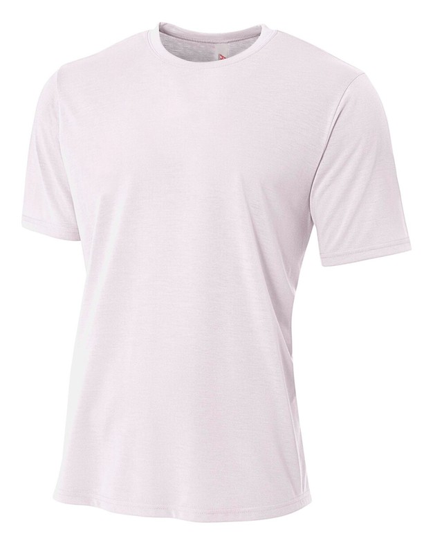 A4 Mens 100% Polyester 4.7 Ounces Per Yard Spun Poly T-Shirt N3264