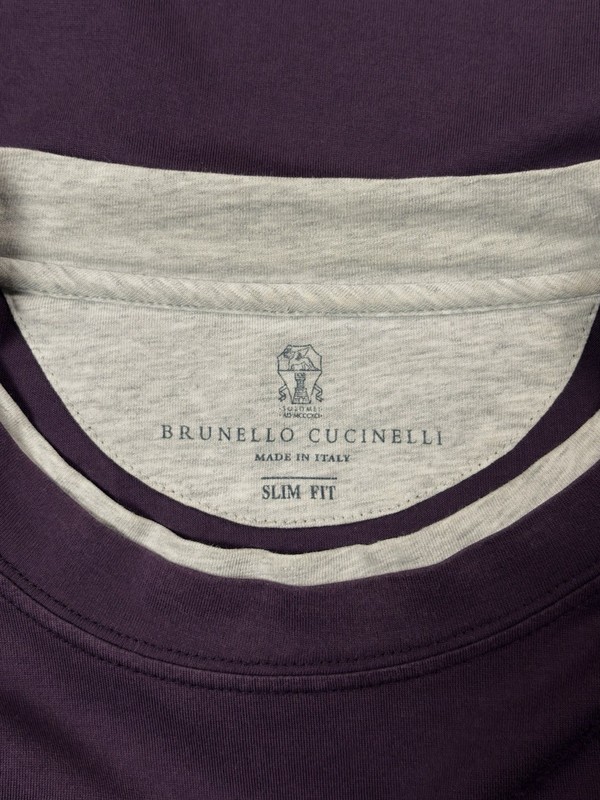 BRUNELLO CUCINELLI Luxury Casual Formal Layered Purple Vintage Shirt RRP750$+ gallery