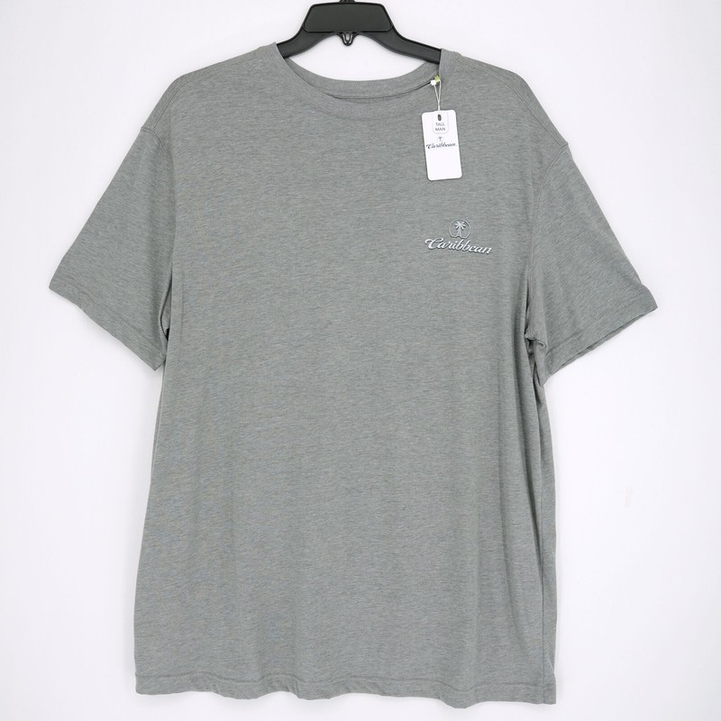Roundtree & Yorke Caribbean Men’s Crew T-Shirt XLT Tall Gray The Life Style NWT