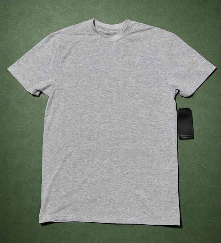 New DEATH ROW Blank NO PRINT Stretchable Soft T Shirt H Grey -SST23-700 RNBR-34