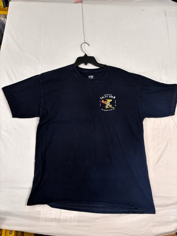 Salty Crew Cast Smash Dash Pelican Graphic Navy T Shirt Mens XL Cotton Tee