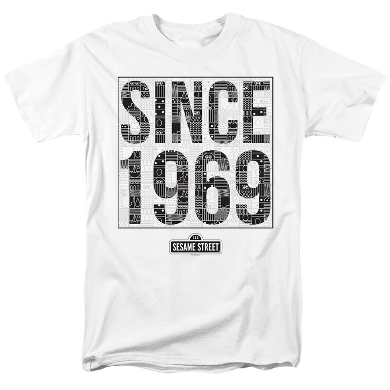Sesame Street “Since 1969 Pattern” T-Shirt – to 5X