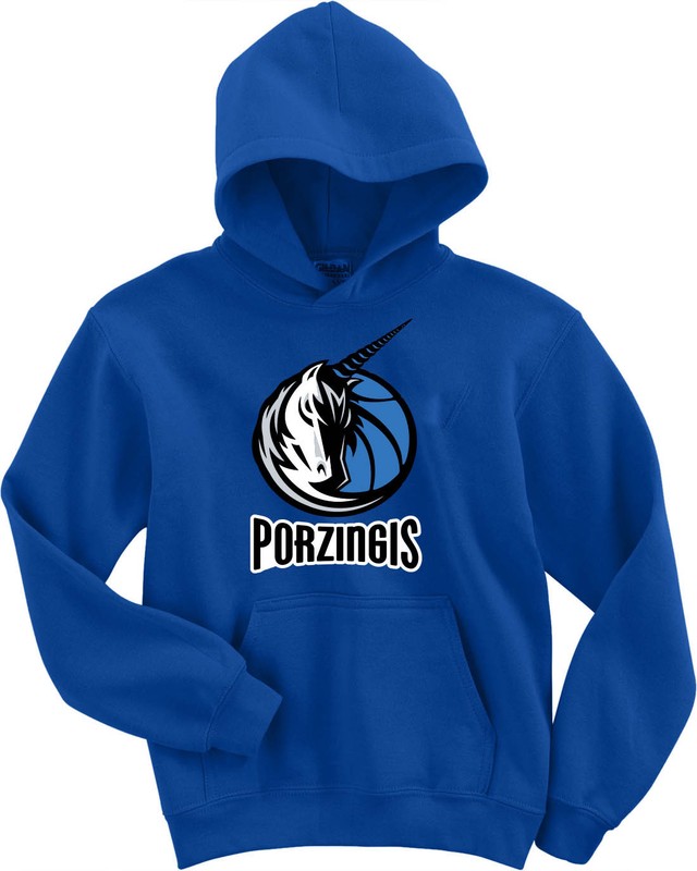 Kristaps Porzingis Dallas “Unicorn Logo” HOODED SWEATSHIRT